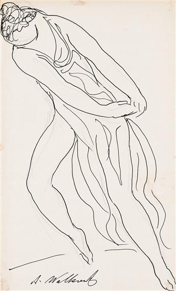 ABRAHAM WALKOWITZ (1878 - 1965, RUSSIAN/AMERICAN) Isadora Duncan (Group of four).